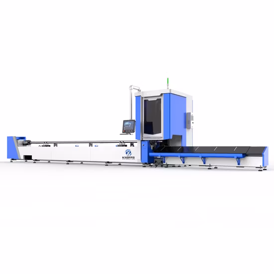 6m 9m 12m Cortador de tubos de aço a laser CNC / Tubos de metal 1000W Máquina de corte a laser de fibra